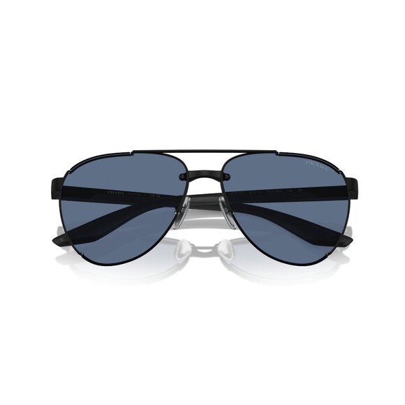 New PRADA LINEA ROSSA Black Aviator PS 51YS 1BO-06A Sunglasses - Picture 4 of 6